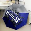 Sacramento Basketball Logo Umbrella Folding umbrella, automatic umbrella 8-Frame for Travel, camping Use Gift for Halloween Christmas