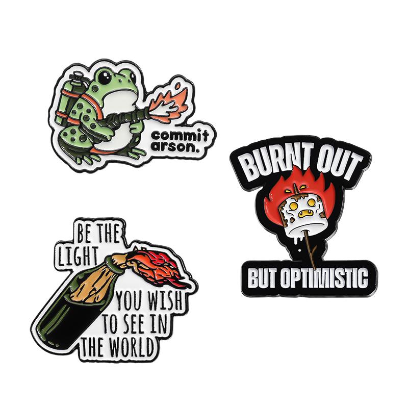 3-6 Stk./Set Tier-Serie Emaille-Anstecknadeln Capybara Frosch Cowboy Ente Killer-Huhn Broschen Reversabzeichen Schmuck Geschenk für Freunde