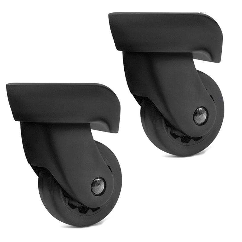2Pcs Trolley Casters Replacement Heavy Duty Roller Wheel for Luggage Box Suitcase 360 Degree Swivel kit SilentWheel