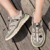 Mens Leather Beach Sandals Quick Dry Water Shoes Non Slip Summer Outdoor Walking Flip Flop Cool Casual Sandalias Man Beach Flats