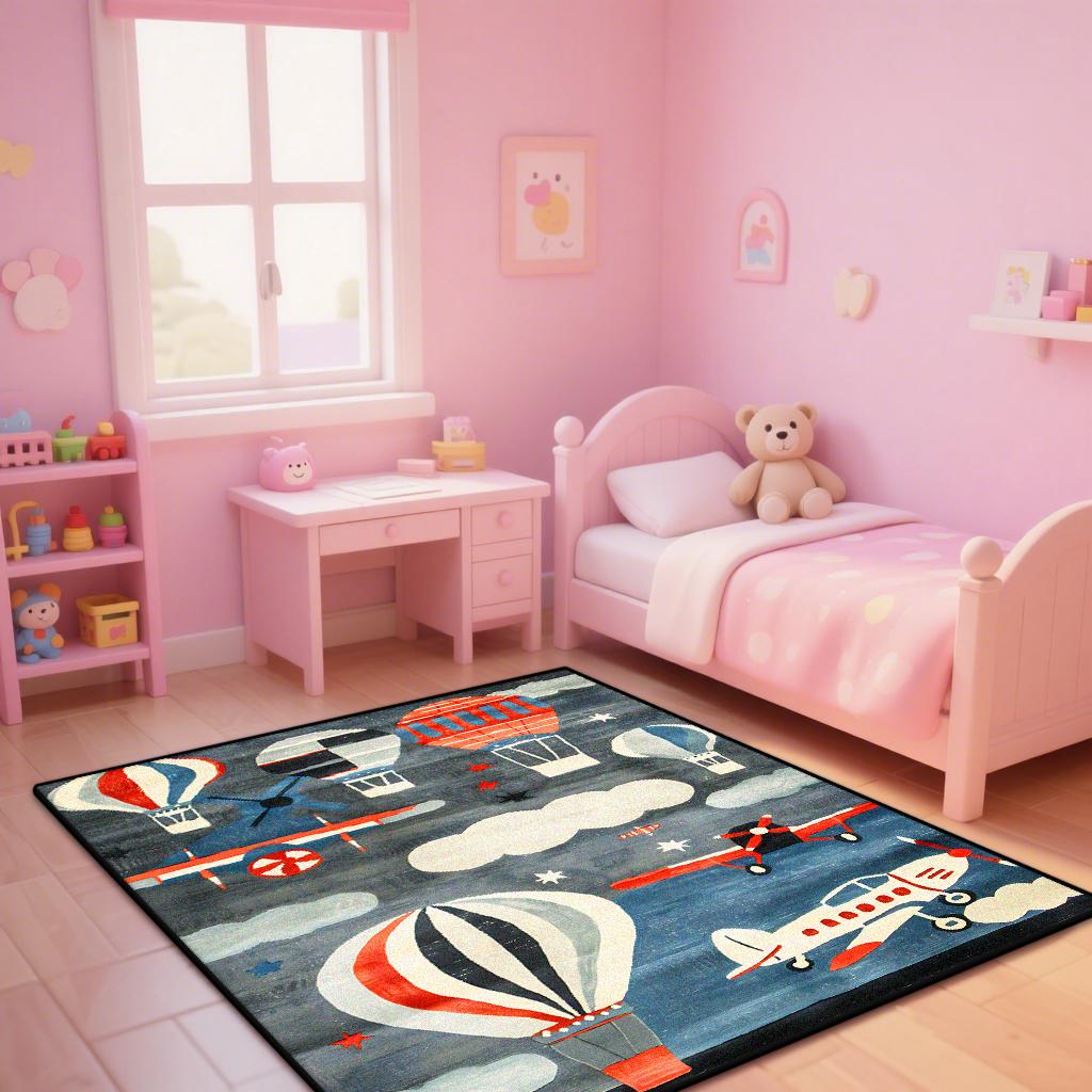 Cartoon Pink Girl Room Carpet Washable Carpets for Living Room Cute Rabbit Non-slip Lounge Rug Bedroom Kawaii Room Decor Mat