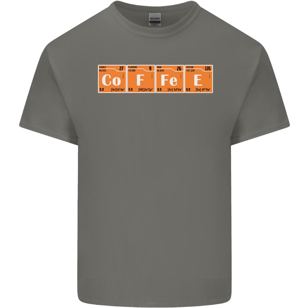 Coffee Periodic Table Chemistry Geek Funny Unisexs Light Cotton TShirt