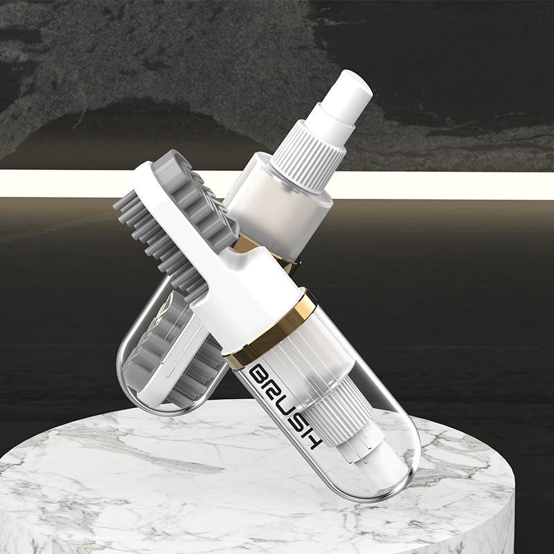 Portable Multifunctional Double-sided Shoe Brush Does Not Hurt The Soft Hair of Shoes. Household Travel Liquid Cleaning Brush