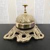 Decorative Brass Counter Bell, Engraved Shop Service Bell, Ornate Restaurant Call Bell, Style Concierge Bell, Front Desk Accessory