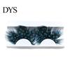 Natural & Dense Fake Lashes 1 Pair 3D Colorful Blue Color Artificial Feather Eyelash Extensions Eyelashes Extension Party Makeup for Halloween Cosplay