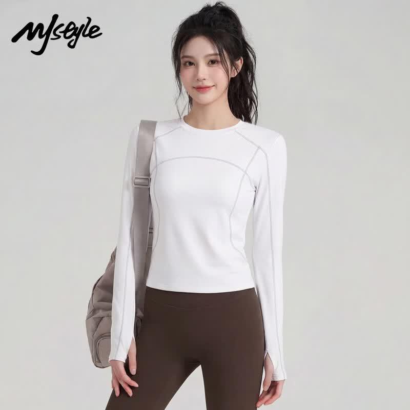 MJ STYLE Women s Quick-Dry Sun Protection Cool Touch Long-Sleeve Performance Tee