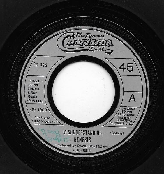 7inch Record GENESIS - Misunderstanding CB369 Charisma UK Rock Used