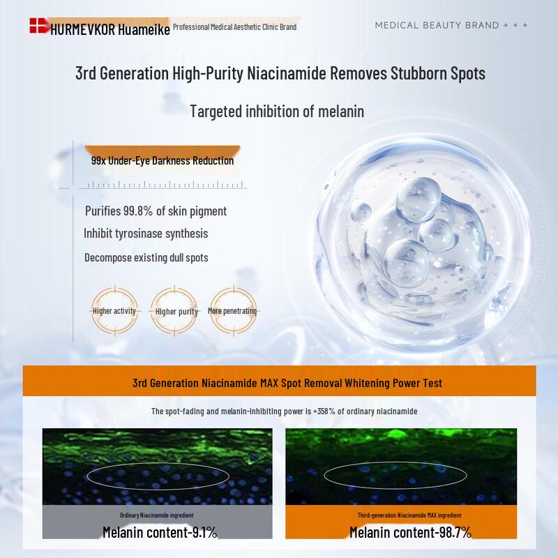 Huameike Niacinamide L-VC Brightening & Spot Fading Cream