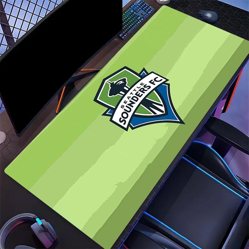 Seattle Sounders FC Print  Cushion Non-slip Laptop Tablet Big Mousepad XXL Mat Mini PC Playmat With Lock edge