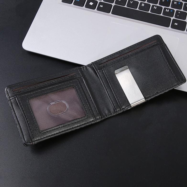 Men's Wallet Money Clip Card Bag PU Leather Card Holder Multi-function Card Case High Quality Rfid Anti-theft Card Clip Wallets