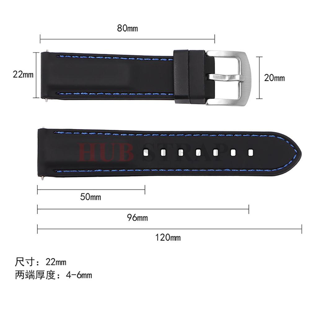 Silicone Rubber Watch Band 26mm 18mm 20mm 22mm 24mm Universal Waterproof Sport Strap for Casio for Seiko Bracelet Watchband