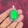 Grüner Kupfer Türkis Anhänger, 925 Sterling Silber Anhänger Edelstein Schmuck, handgefertigter Anhänger Erstaunlicher Schmuck, Geschenk für Sie