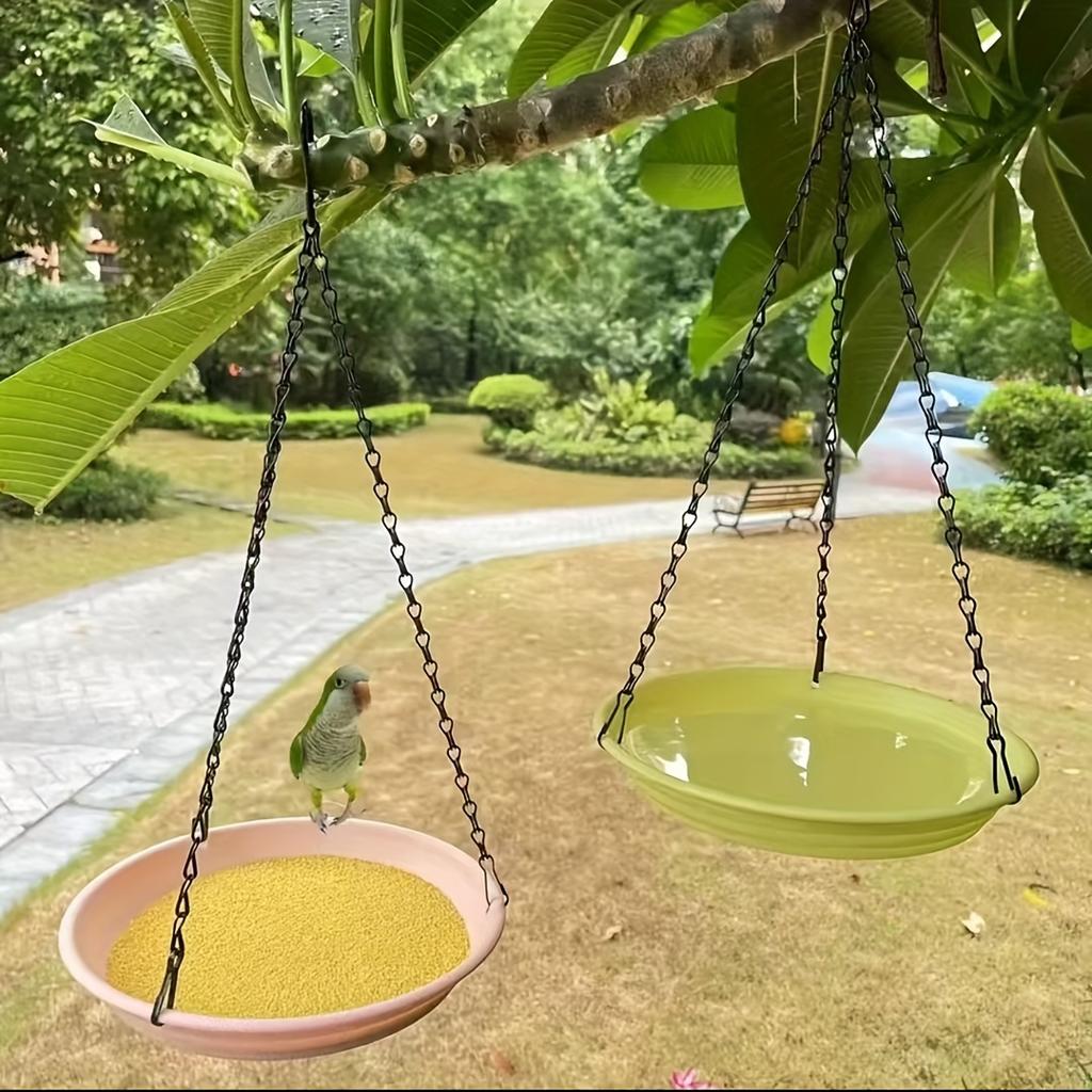 Dual-Purpose Outdoor Bird Feeder & Bird Bath, Hanging Water Dispenser for Garden & Courtyard, Ideal for Bird Watching & Feeding