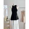 French Office Lady Y2k Mini Dress Women Slim Bow Design Split Vest Dress Evening Party Elegant Vintage Clothing Summer 2026 New