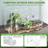 Reptilien Terrarium für Springspinnen Schlange Mit Klarem Beobachtungsdesign Und Sicheren Befestigungen Für Amphibien Lebensräume Box