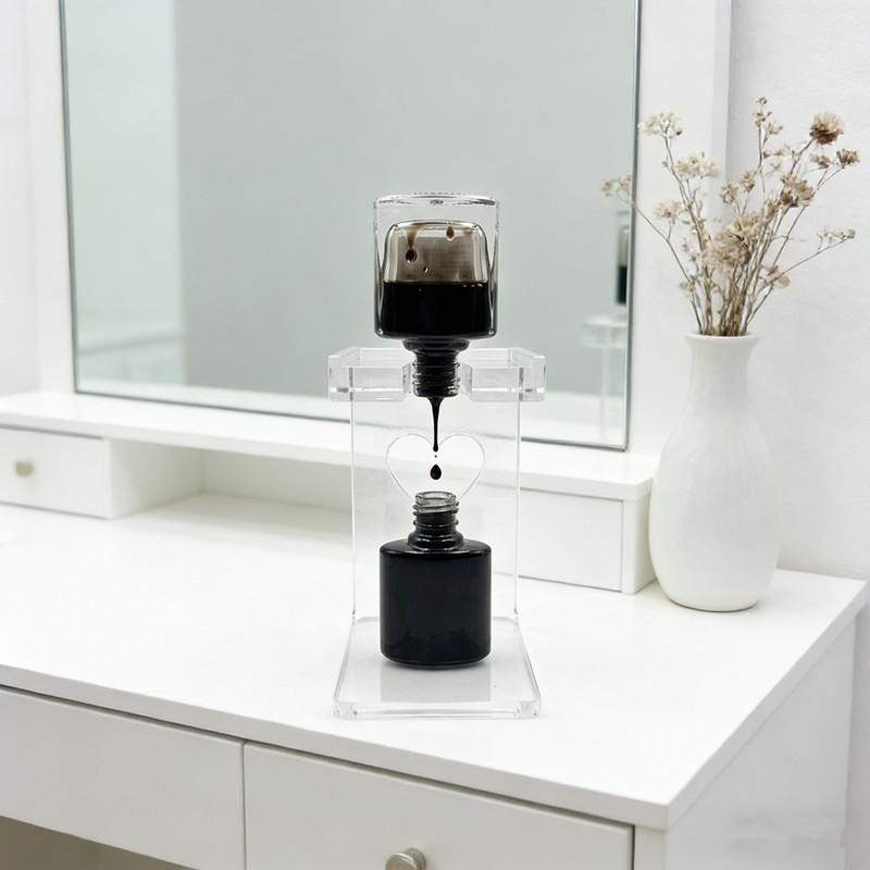 

Acrylic Nail Polish Inversion Rack, Leak-Proof Nail Polish Bottle Holder Manicure Tool Organizer For Salon & Home Use A