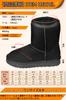Rilobi Sheepskin Snow Short Boots for Women and Cold Snow Perfect for School and Commuting Boots, Mini-Length, Men, Waterproof, Non-Slip, Weather,