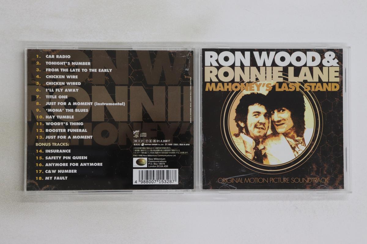 

CD RONNIE WOOD; RONNIE LANE - Mahoney s Last Stand CRCL4044 Loudwoof 1999 Japan Rock Used