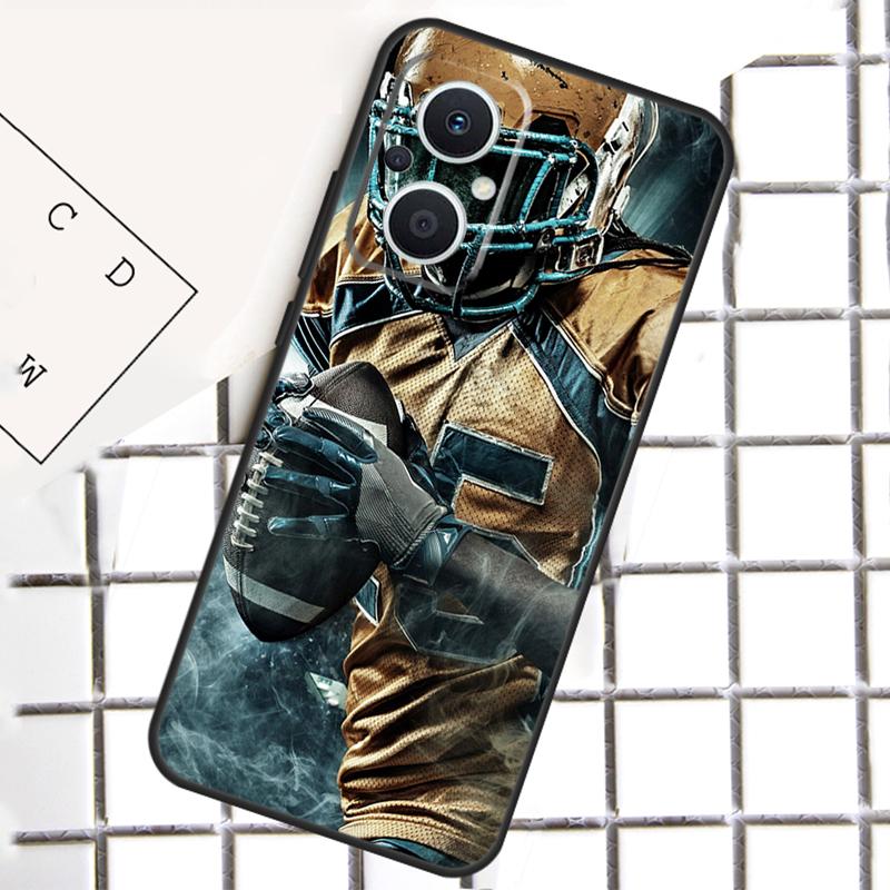 

Rugby Football Sport Phone Case For OPPO Reno 8T 7 8 Lite 14F 14 13 12 11 F 10 Pro OPPO Find X8 X6 X5 X9 Pro Cover OPPO Reno14 Pro