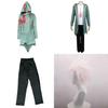 Komaeda Nagito High Quality Cosplay Costume Coat Jacket T-shirt Pants Wig Set