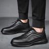 Jarní podzimní sportovní obuv Pánské Kožené Prodyšná Síťovina Běžné Kožené Boty Pánské Boty Trend Černá Kožená Protiskluzová jednokolka