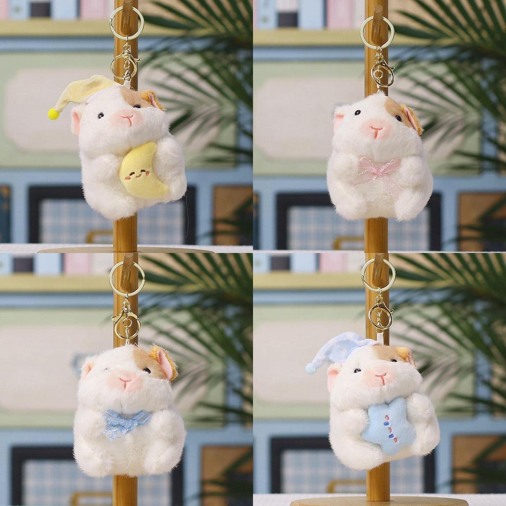 Hamster Plush Keychain With Soft Pp Cotton Filling For Bag Decoration And Gift