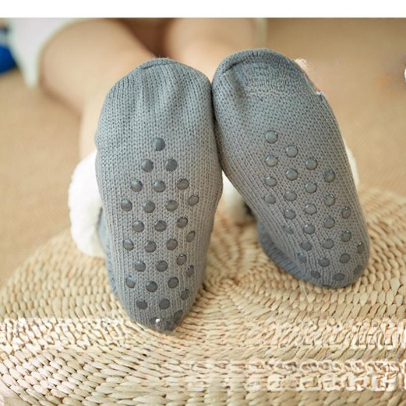 Winter Fuzzy Women Socks Plush Anti Non Slip Grip Soft Thick Fluffy Thermal Female Floor Short Sock