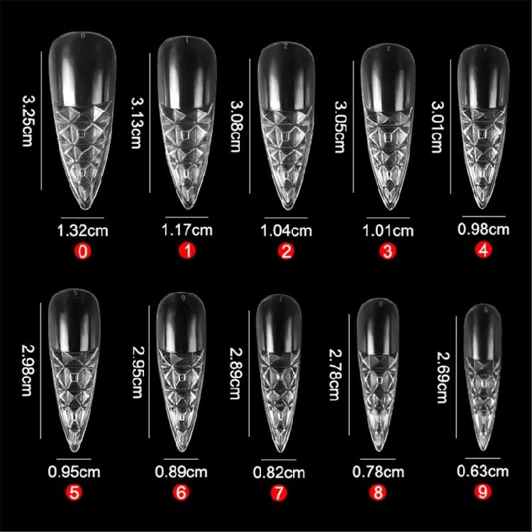 Clear Square Nail Tips for Acrylic Nails Long Nails Art Full Cover Easy To Apply