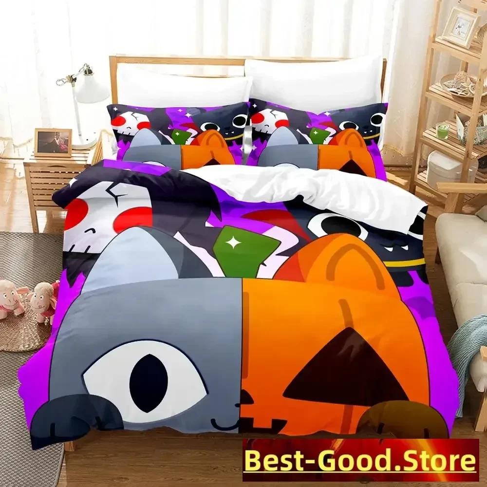 Game Pet Simulator X Bedding Set Single Twin Full Queen King Size Bed Set Adult Kid Bedroom Duvetcover Sets Parure De Lit Bed