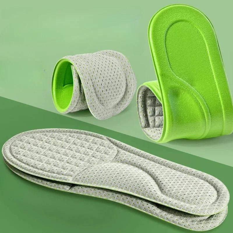 2/20pcs Soft Unisex Memory Foam Orthopedic Insoles Deodorizing Insole Shoes Sports Absorbs Sweat Antibacterial Shoe Accessories