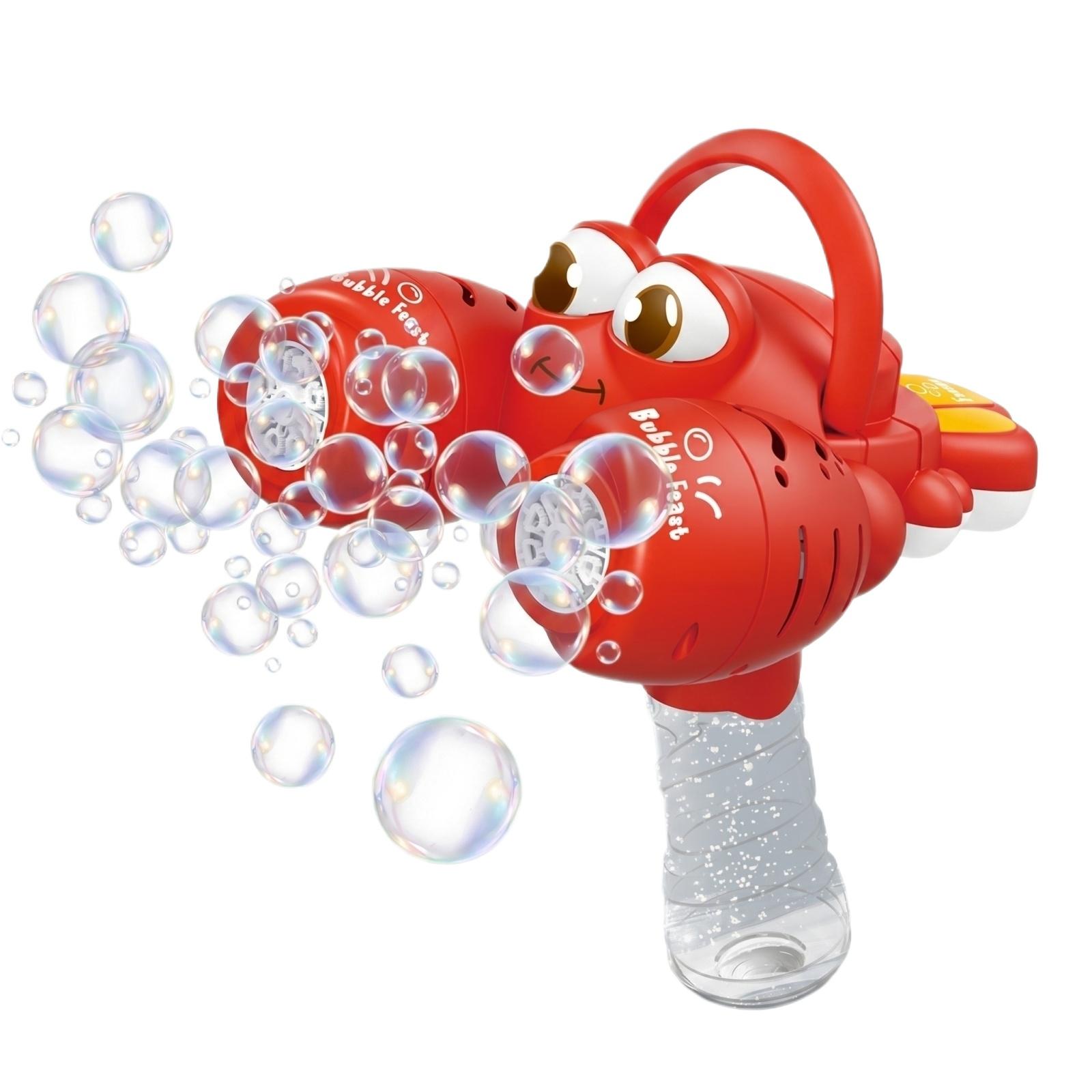 

150ML Dual Chamber Bubble Machine Toy for Kids Automatic Bubble Blower with Easy Refill Handle Portable Outdoor Indoor Use One Size