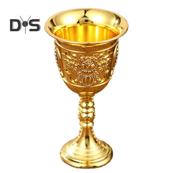 Šálek vína s širokým hrdlem, odolný proti pádu, kreativní vintage gravírovaný pohár na víno