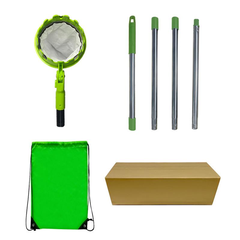 Stainless Steel Telescopic Rod Fruit Picker, Aerial Gardening Tool, Apple Persimmon Picking Fruit Picker, High Branch Saw