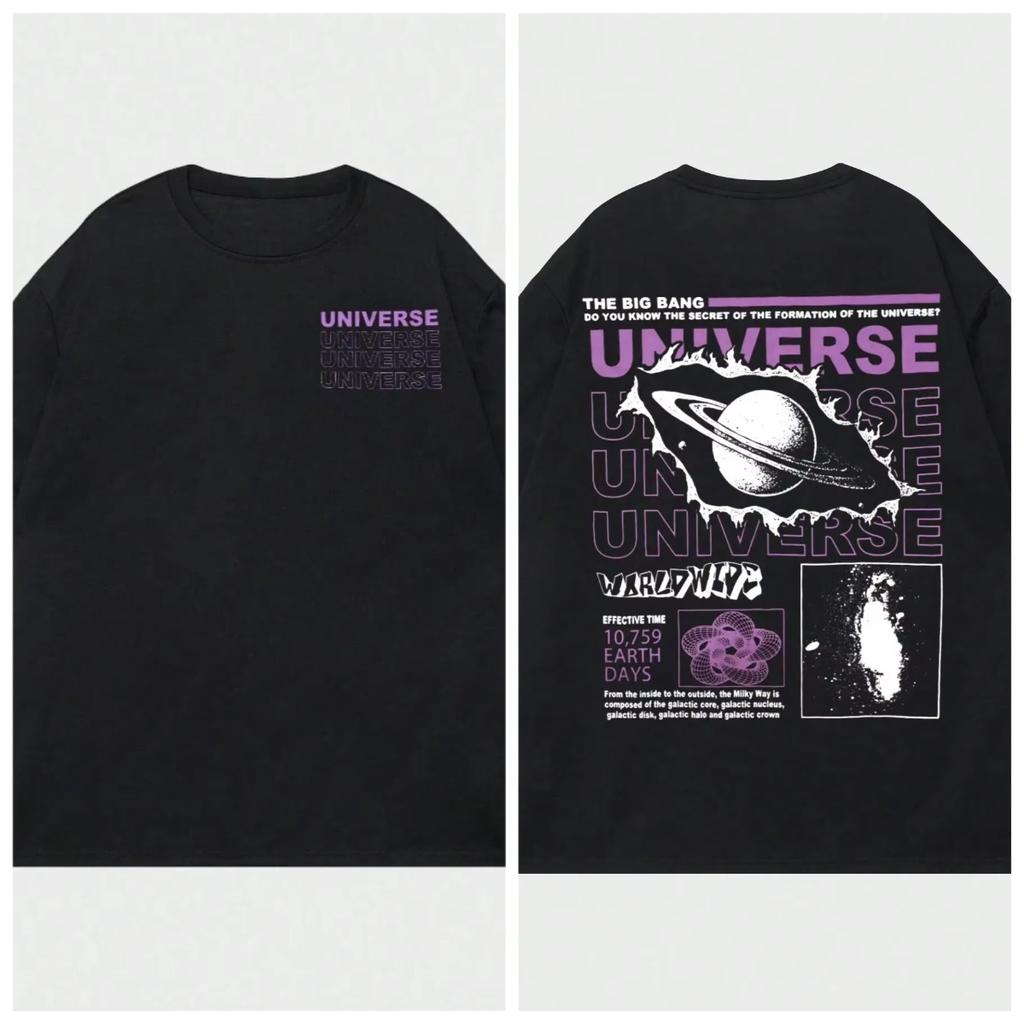The Secret of The Big Bang In The Universe Men T Shirts Summer Cotton T-Shirts Breathable Loose Clothes Hip Hop Street Tees