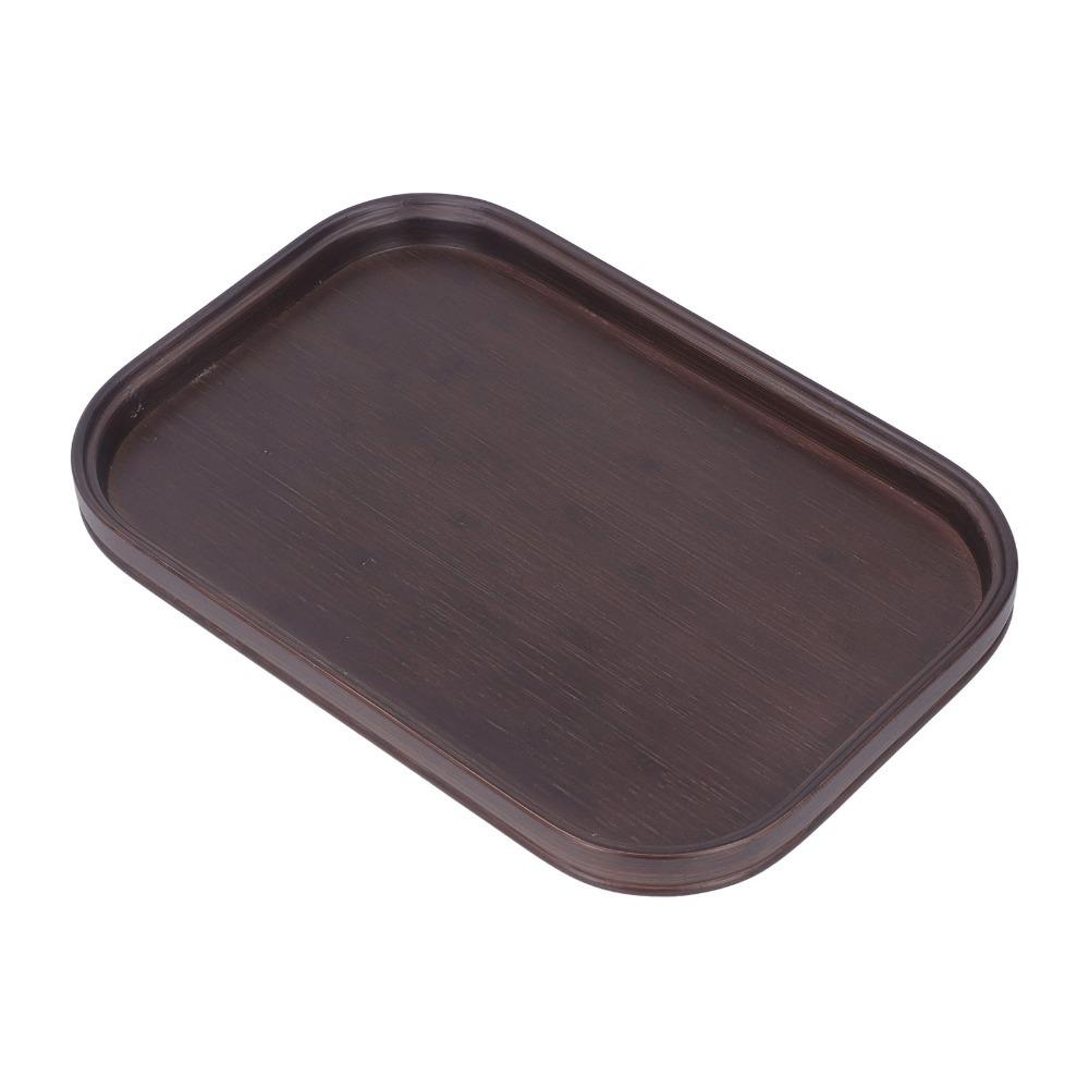 Rectangle Shape Bamboo Serving Tray 13.4 X 9.1 X 1in Bamboo Decorative Tray Fruit Tray Home Decor