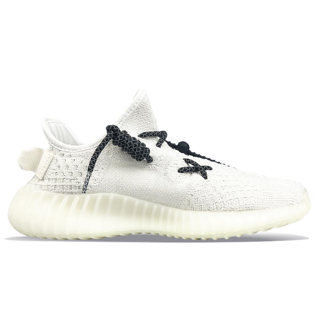 adidas Originale Yeezy Boost 350 V2 Niedrige Freizeitschuhe Unisex Schwarz Weiß HQ6316(Team373-)