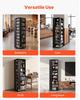 Media Storage Cabinet, CD Rack Tower, 34 Compartments Rotating Media Tower Rack for CDs, DVDs, Books and Game Discs, DVD Stand for Living Room, Home