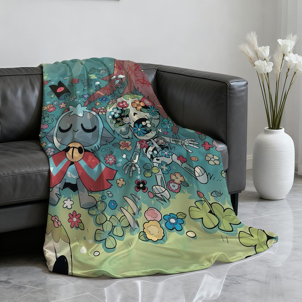 Kawaii Game C Cult Of The L Lamb B Blanket Soft Throw Blanket for Home Bedroom Bed Sofa Picnic Travel Office Rest Blanket Gift