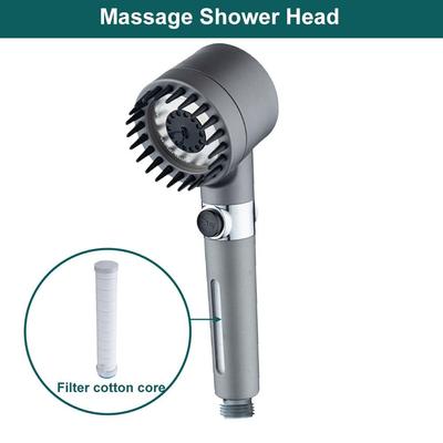 Pommeau de douche haute pression avec filtre, 3 modes de douche pressurisés réglables, économie d'eau écologique, arrêt à une touche, Massage de l'eau, accessoires de salle de bains