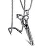 Dragon Bone Chain: Stainless Steel Viking Axe & Celtic Wolf Pendant Necklace 2024