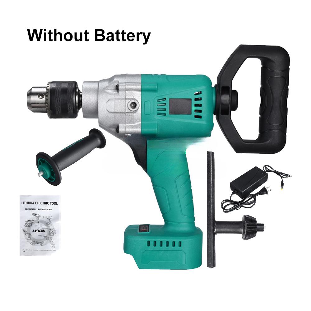 88V Brushless Cordless Electric Drill 13mm 800W Electric Screwdriver 1/2" Auto-locking Chuck Ice Drill Li-ion Battery Power Tool