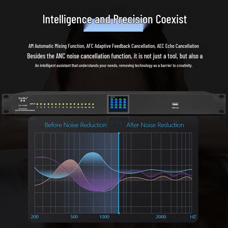 HuiDu HD-88SP Professional 8x8 Digital Audio Processor (CN version)