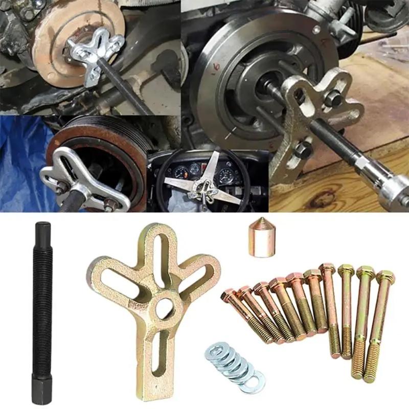 Car Steering Wheel Maintenance Set Vehicle Car Steering Wheel Gear Pulley Flywheel Remover Set for Gear Pulley Removal