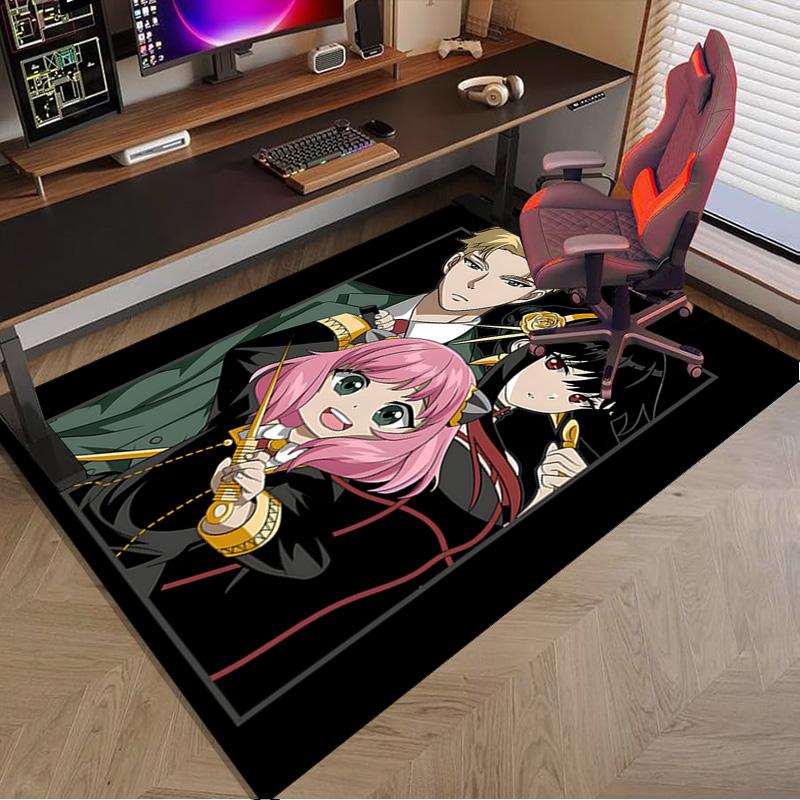 Cute anime spy Famliy Carpet, Chair Rug,Rug for Office Bedroom living rooms, Doormat decor Fan Gift Christmas Gift