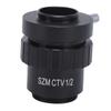 C Mount Microscope Camera Adapter Trinocular Stereo Microscope Adapter Lens SZM CTV 1 2
