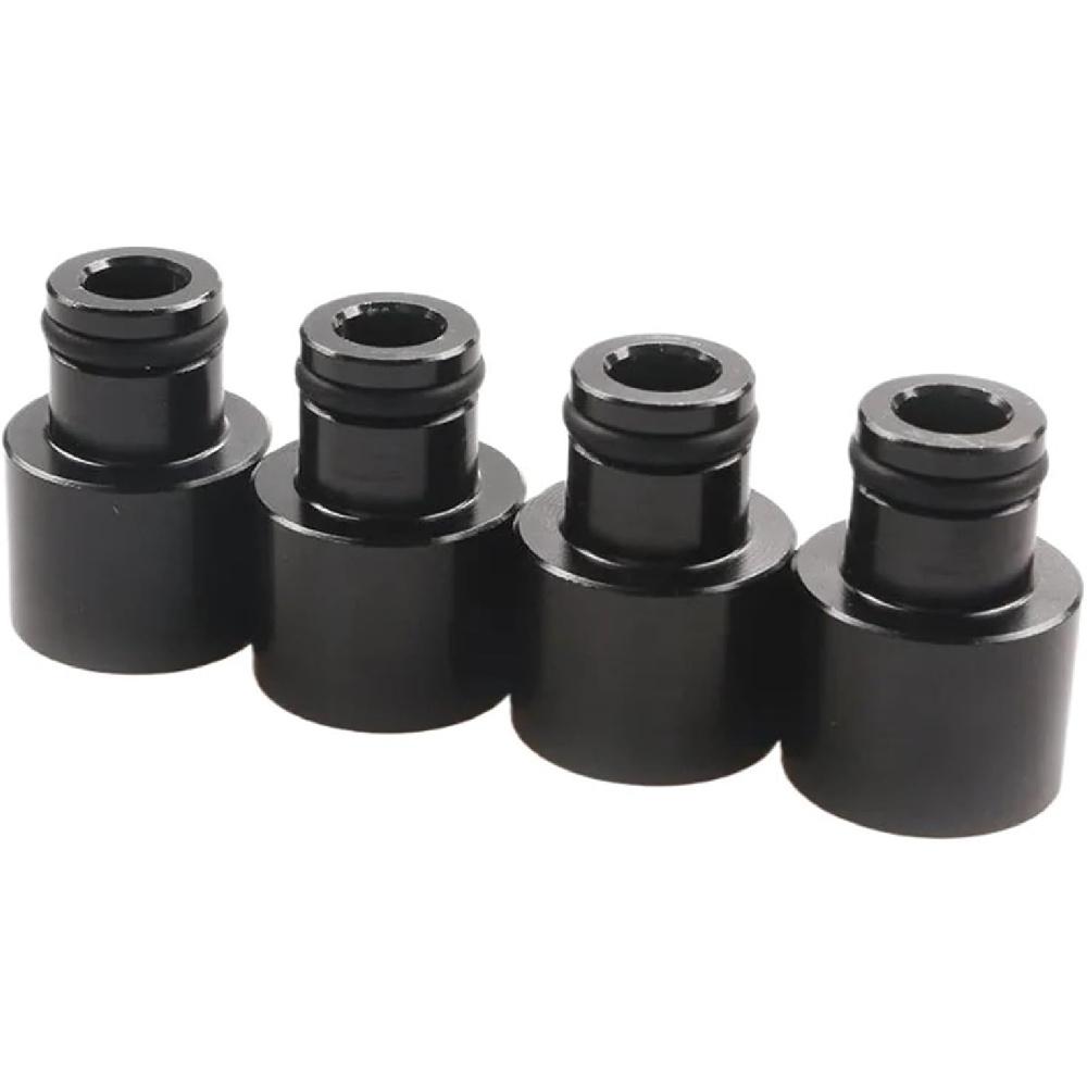 4pcs Racing Fuel Injector Top Hats Adapters Compatible For Honda Civic and Compatible For Acura RDX Injectors To B16 B18 D16Z D16Y Engines