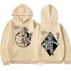 Punk Skeleton Graphic Hoodie Men Streetwear Casual Long Sleeve Pullover Hooded Sweatshirt