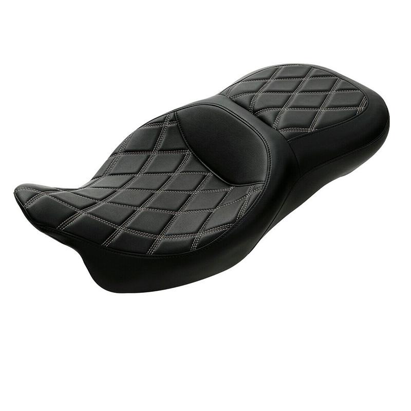 Motorcycle Driver Passenger Seat 2 Up For Harley Touring Road King Road Glide Street Glide CVO FLHR 2009-2023
