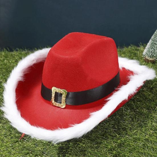 Santa Claus Suit Christmas Santa Hat Gloves Beard Belt Costume Prop Cosplay Party Dress-up Accessories for Holiday Parties