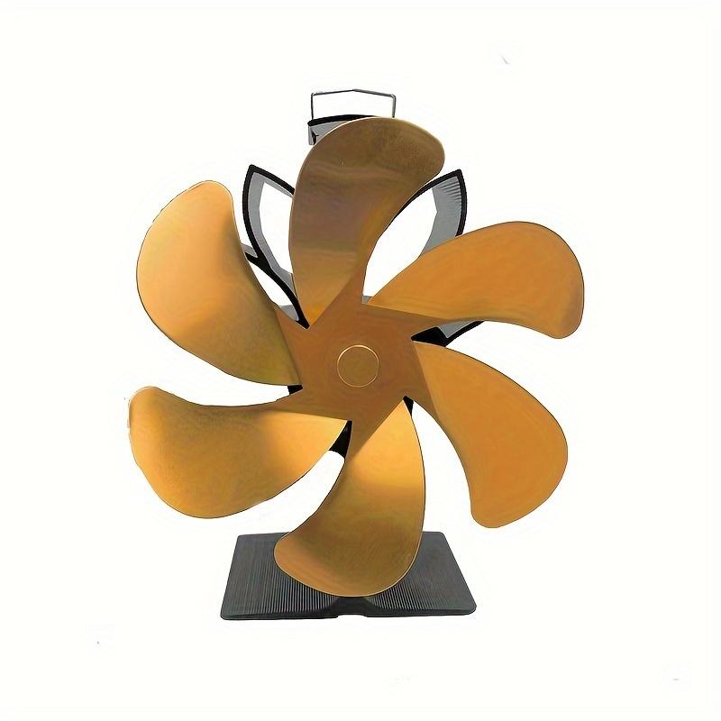High Quality for Lotus Fireplace Fan with High I Base,6 Large Blades, Heat Start, No Plug Needed, Energy Saving